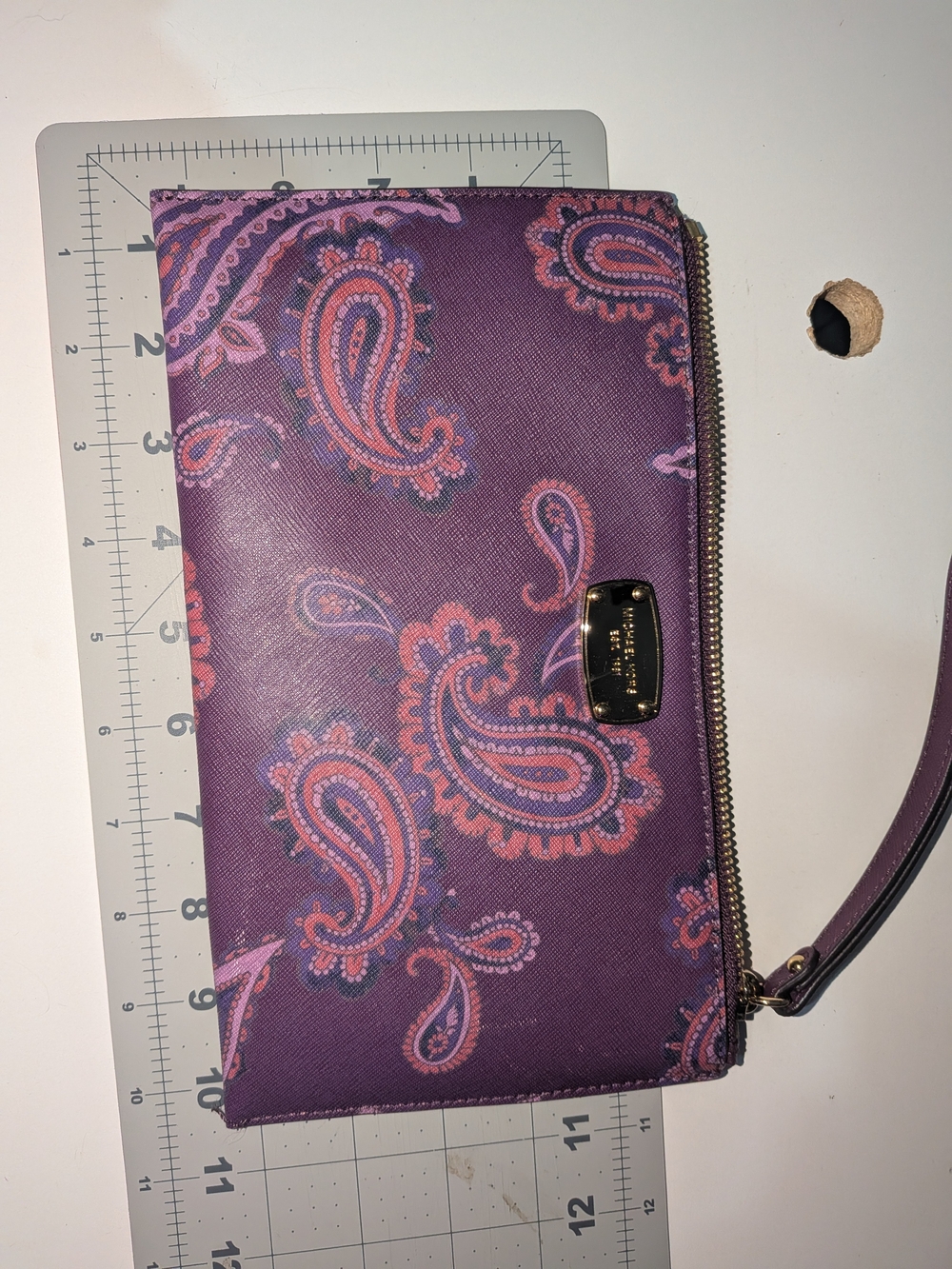Michael Kors Mauve and Gold Zip Wristlet